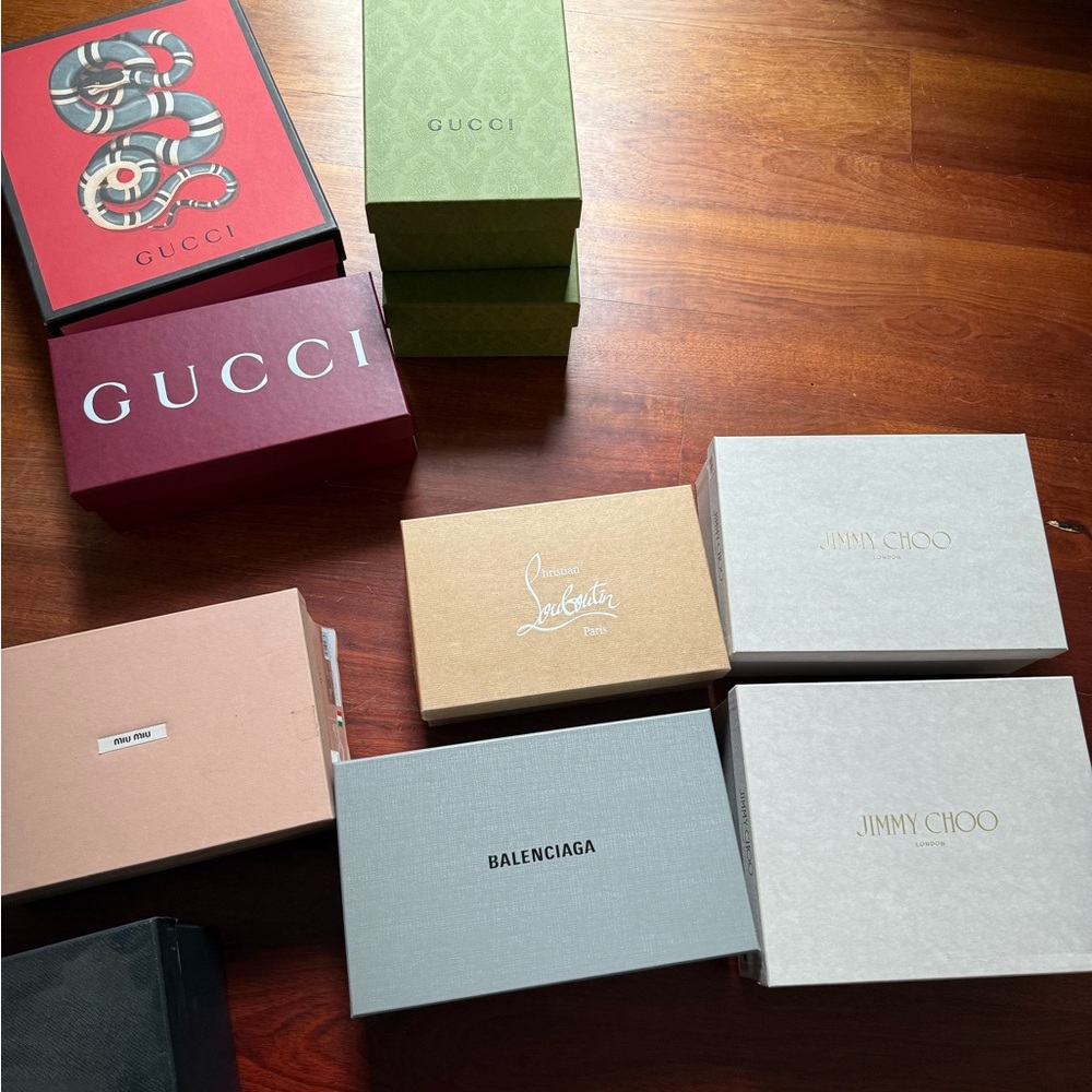 Louis Vuitton Tan and Gray Box Set